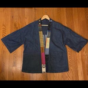 Shoptitus Handmade Ace & Jig Denim Kimono Jacket